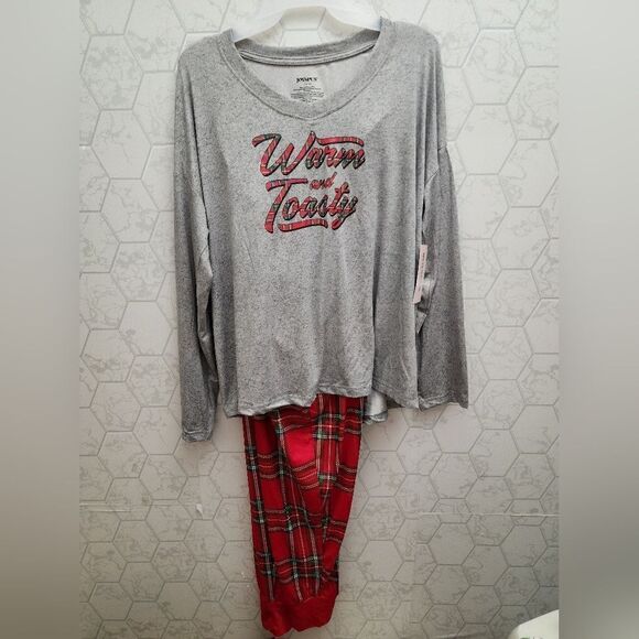 New Christmas Winter Women's Jogger Pajama Sleep Set - Picture 4 of 6